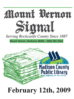cover image of Mount Vernon Signal 02/12/2009